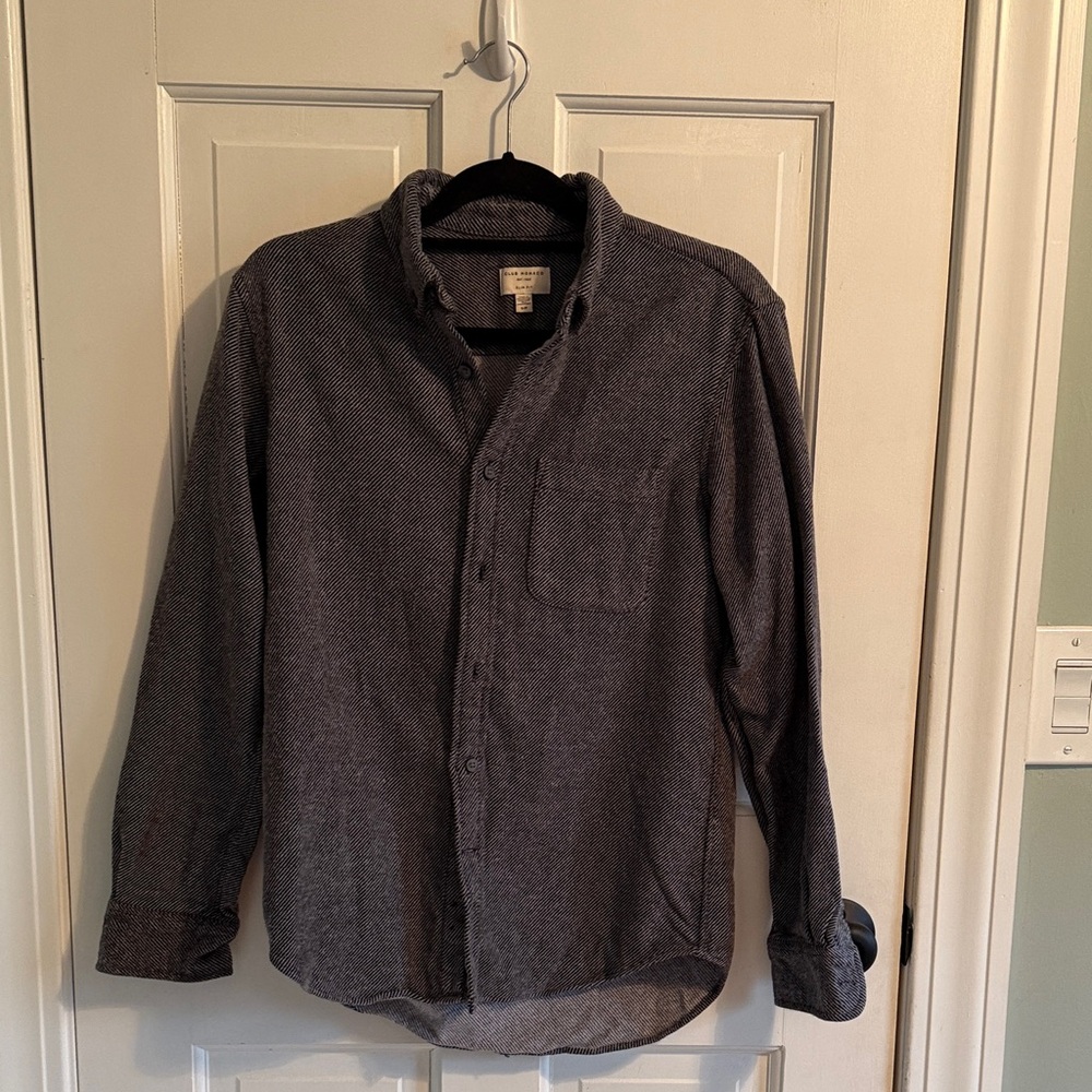 Club Monaco Gray Casual Button Down Shirt